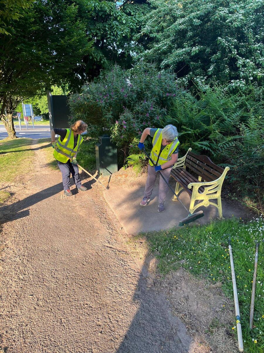 Ballincollig Tidy Towns volunteers in action.