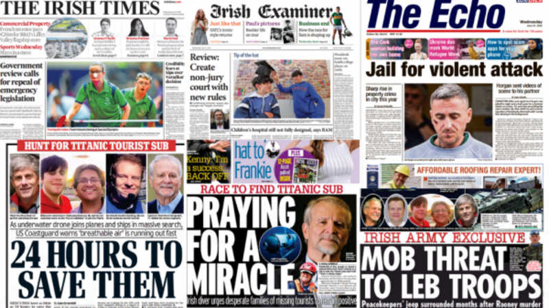 What the papers say: Wednesday's front pages