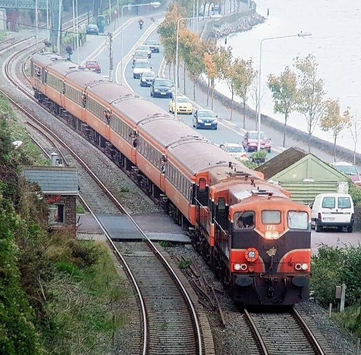 Supertrain coaches in their latter days on an enthusiasts’ special at Tivoli in October, 2006, with driver Tommy Ryan in charge. Picture: Joe Lawton Supertrain coaches in their latter days on an enthusiasts’ special at Tivoli in October, 2006, with driver Tommy Ryan in charge. Picture: Joe Lawton