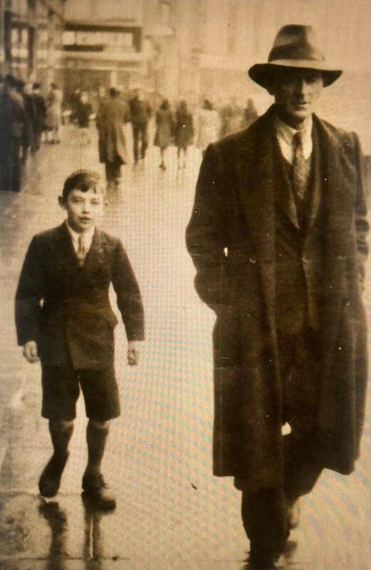 FAMILY BONDS: Mick with his father Christy in Cork in the 1940s 