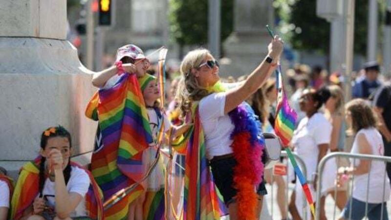 Thousands turn out as Dublin Pride parade marks 40th anniversary Thousands turn out as Dublin Pride parade marks 40th anniversary