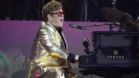 Who were Sir Elton John’s surprise musical guests at Glastonbury?
