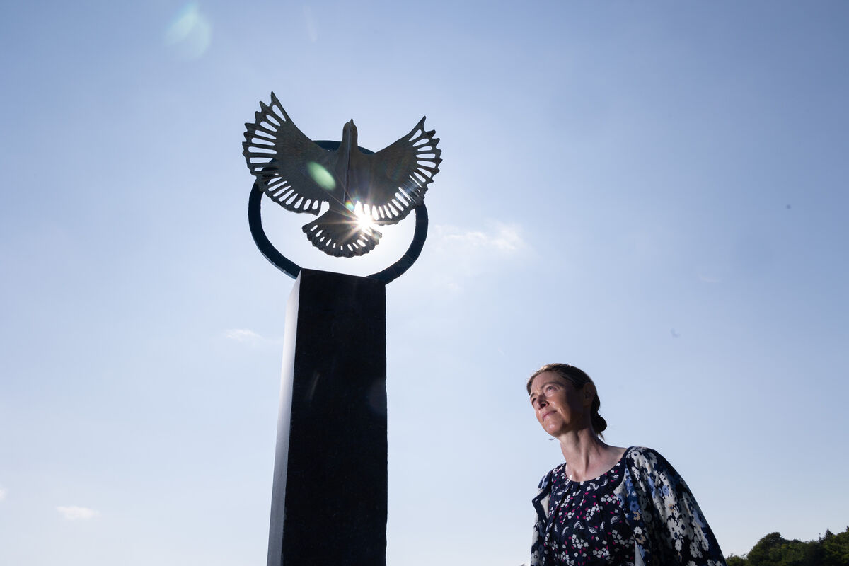 Artist Ester Barrett with one of her sculptures titled Messenger at Ballymaloe House Hotel for the launch of the Richard Scott Sculpture Gallery Exhibition, which runs at the venue until August 31. Picture: Darragh Kane Artist Ester Barrett with one of her sculptures titled Messenger at Ballymaloe House Hotel for the launch of the Richard Scott Sculpture Gallery Exhibition, which runs at the venue until August 31. Picture: Darragh Kane