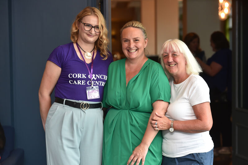 Emilia Gorecka with Anne McSweeney and Christine Cooper at the Cork Cancer Care awareness event. Picture: Dan Linehan Emilia Gorecka with Anne McSweeney and Christine Cooper at the Cork Cancer Care awareness event. Picture: Dan Linehan