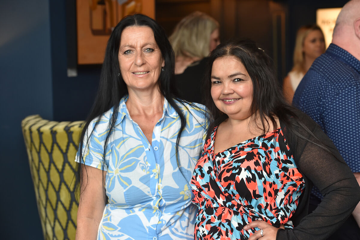 Caroline O'Driscoll and Miriam O'Shea at the Cork Cancer Care awareness event. Picture Dan Linehan
