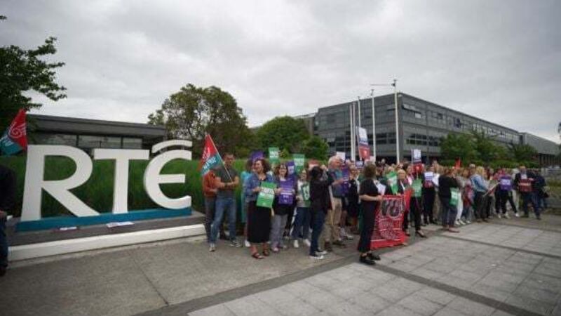 RTÉ staff call for ‘root and branch reform’ during protest
