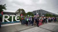 RTÉ staff call for ‘root and branch reform’ during protest