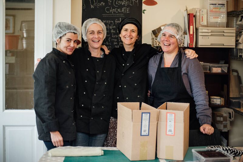 The Exploding Tree team: Left to right Magda, Susan, Allison and Sara. Pic: Anna Groniecka 