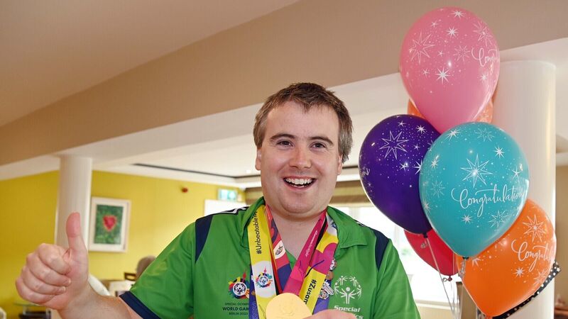 Pictures: Welcome home for Ballincollig Special Olympics gold medal hero is just champion