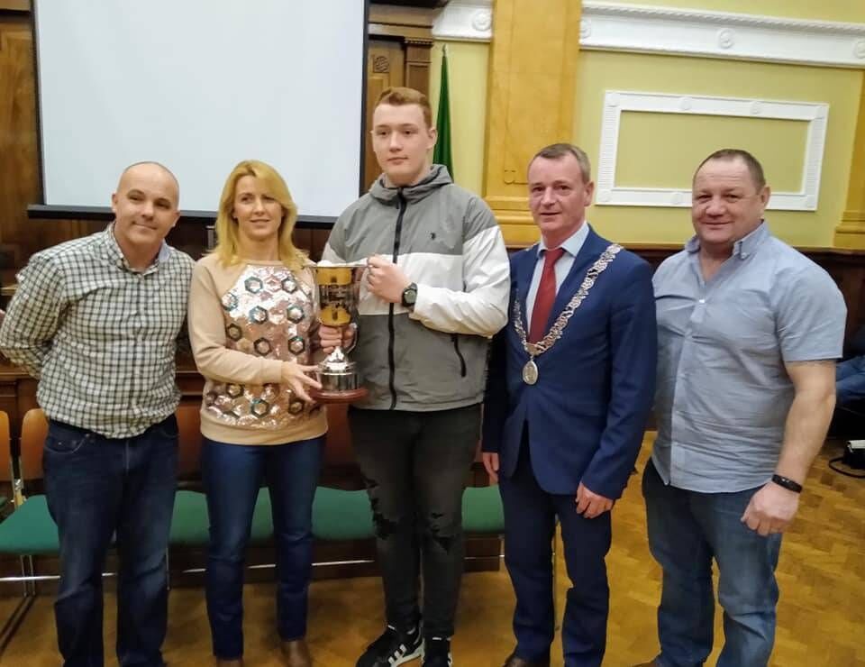 Presentation to Cork club of the year Togher B.C. L;R Shane Forde, Louise Forde, Dean O' Connell, Fergal Dennehy, Micky Olden Presentation to Cork club of the year Togher B.C. L;R Shane Forde, Louise Forde, Dean O' Connell, Fergal Dennehy, Micky Olden