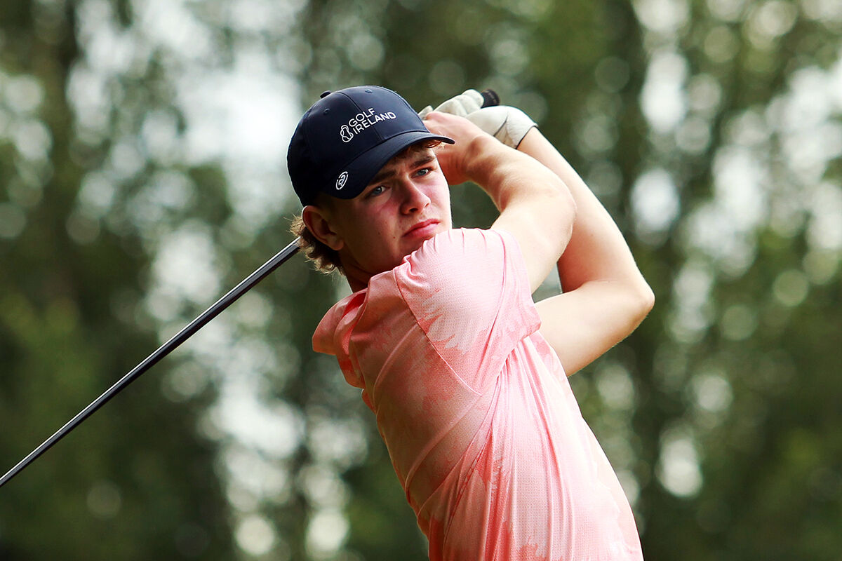 John Doyle (Fota Island) in action at the Munster Boys in Clonmel Golf Club. Picture: Niall O'Shea