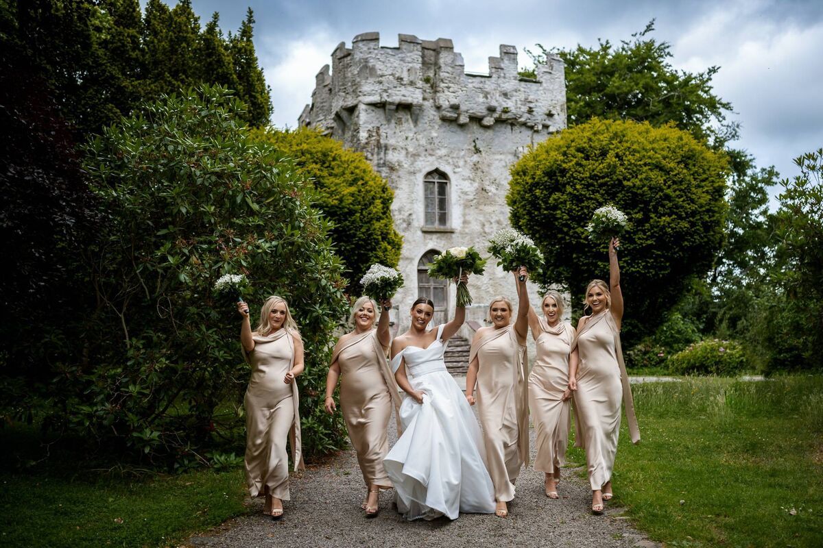 The bridal party. The bridal party.