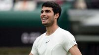 Carlos Alcaraz looks at home on the grass in first-round win over Jeremy Chardy