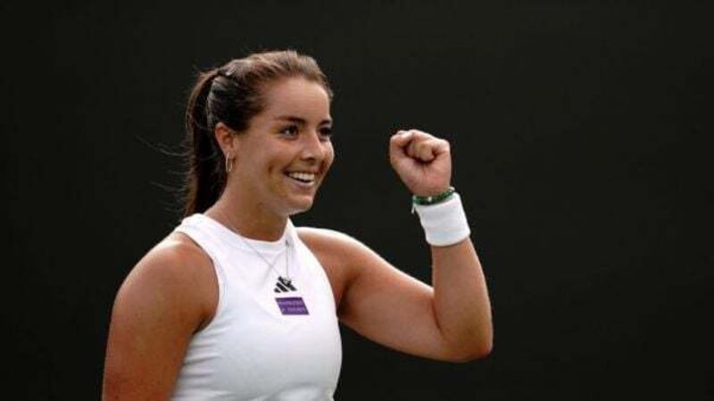 Jodie Burrage takes centre stage as Wimbledon plays catch-up on day three