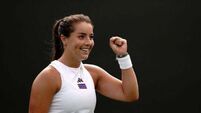 Jodie Burrage takes centre stage as Wimbledon plays catch-up on day three