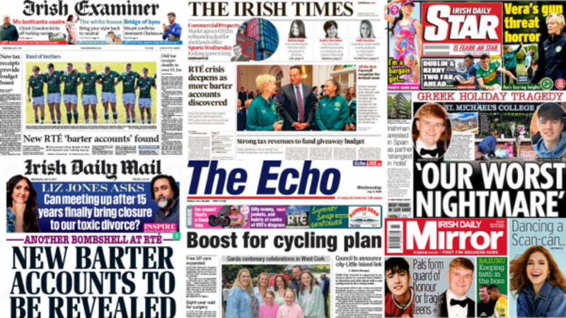 What the papers say: Wednesday's front pages