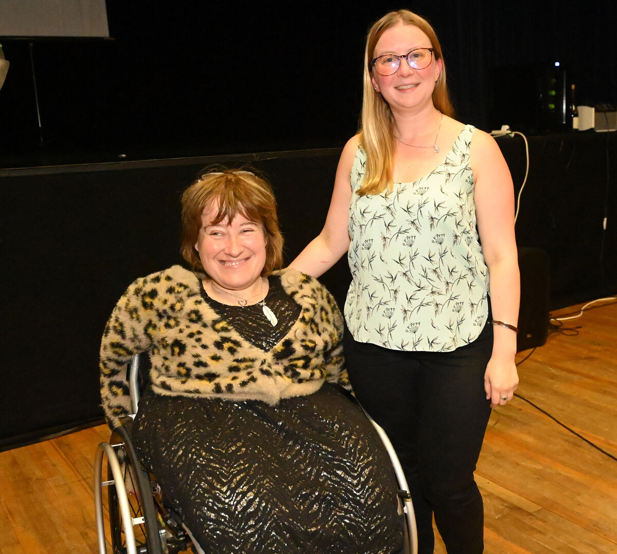 Rhona Coughlan, artistic director and Kaylie Streit, project coordinator at the presentation of certificates in pilot year one of Inclusive Dance Cork at the Firkin Crane. Picture: Eddie O'Hare