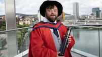Oscar winner James Martin receives honorary doctorate from Ulster University