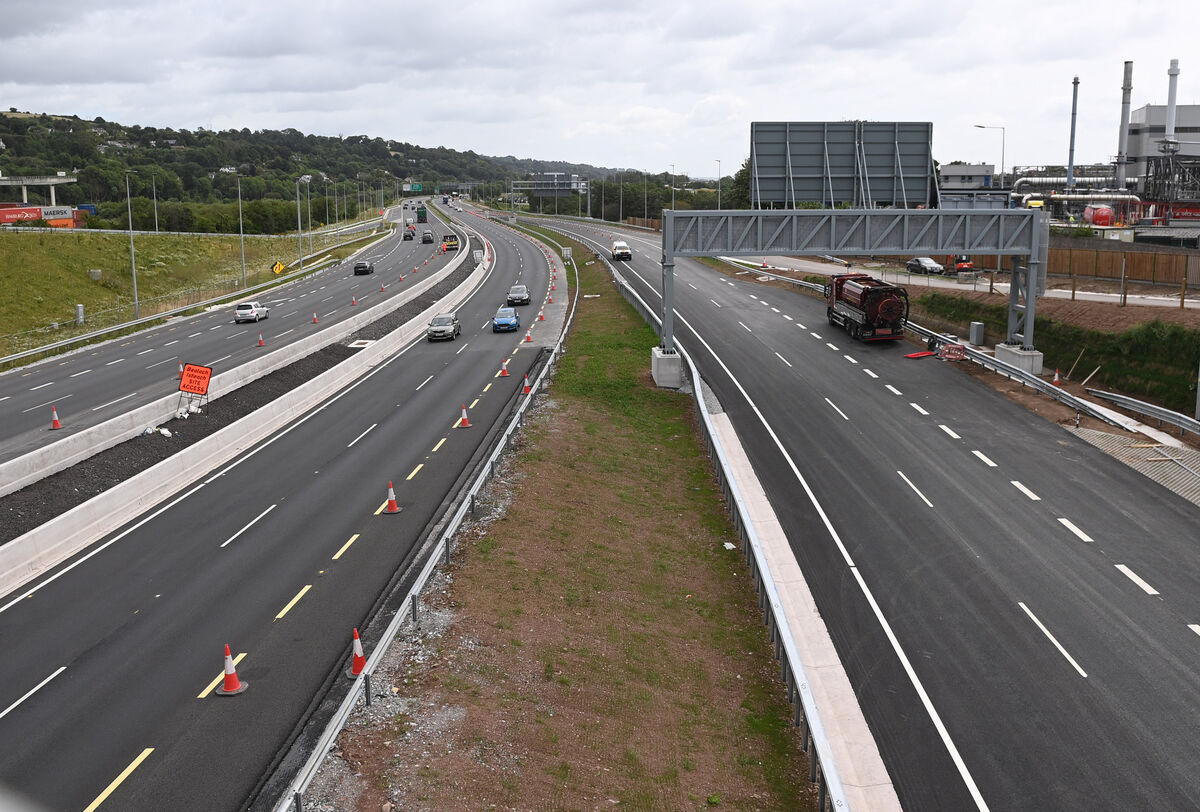 The new road leading into the Jack Lynch tunnel heading from the east on the Dunkettle interchange road which will open over the weekend. Picture: Eddie O'Hare
