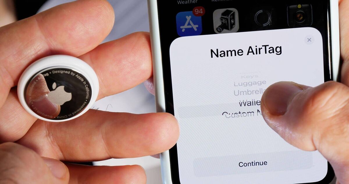 A Generic Photo of Apple AirTag being connected to app. Alamy/PA. A Generic Photo of Apple AirTag being connected to app. Alamy/PA.