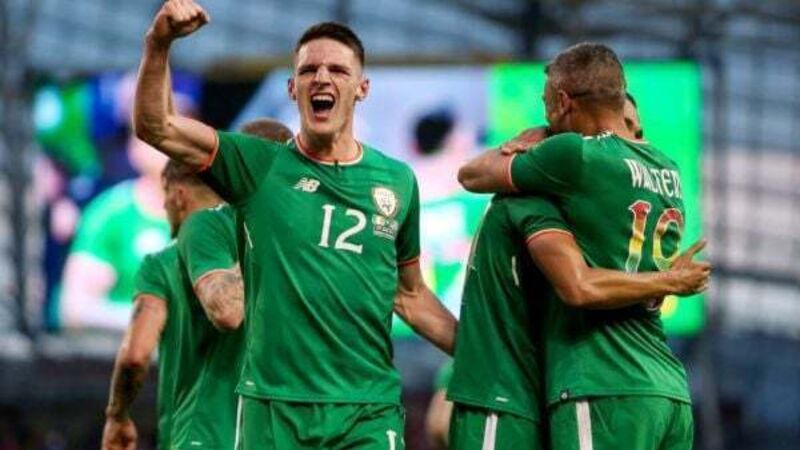 RTÉ use footage of Declan Rice playing for Ireland on Six One News