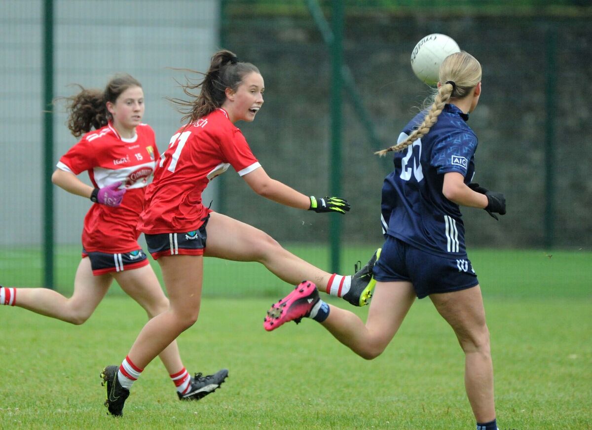 Cork's Eabha O'Donovan shoots past Dublin's Charlie Murphy. Picture: Denis Minihane Cork's Eabha O'Donovan shoots past Dublin's Charlie Murphy. Picture: Denis Minihane