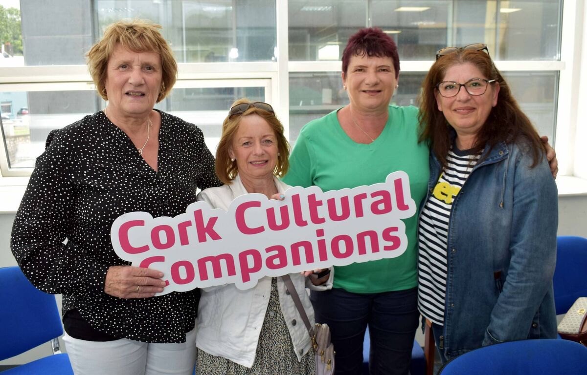 Breeda Kelly, Susan Green, Helen O'Neill and Zina Kasir attending the relaunch of the Cork Cultural Companions at Blackpool Library. Picture: Mike English
