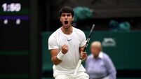 Carlos Alcaraz made to work hard for place in fourth round at Wimbledon