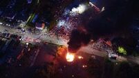 Putting tricolour and Varadkar photo on bonfire ‘not acceptable’ and ‘childish’
