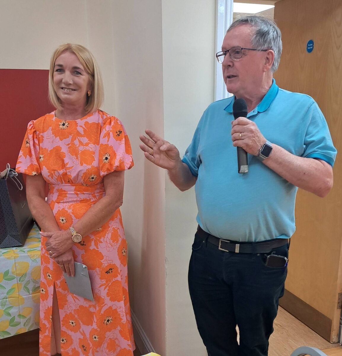 Martin Dorgan, Mayfield East Community Association, speaking at the function to mark the retirement of Helen Courtney from An Garda Síochána after 33 years’ service.Pic: Derek Connolly Martin Dorgan, Mayfield East Community Association, speaking at the function to mark the retirement of Helen Courtney from An Garda Síochána after 33 years’ service.Pic: Derek Connolly