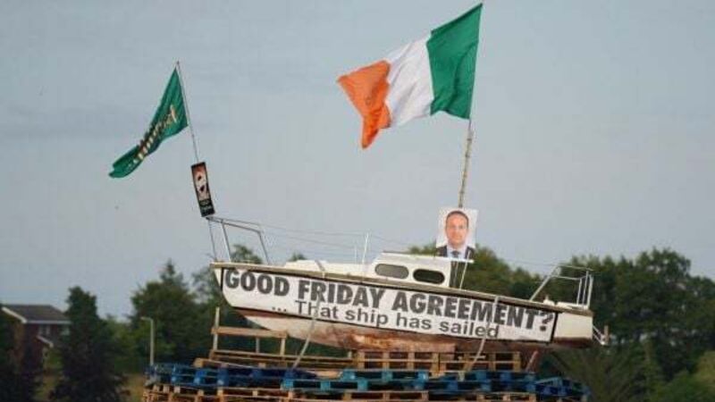Placing of picture of Taoiseach on loyalist bonfire investigated by police