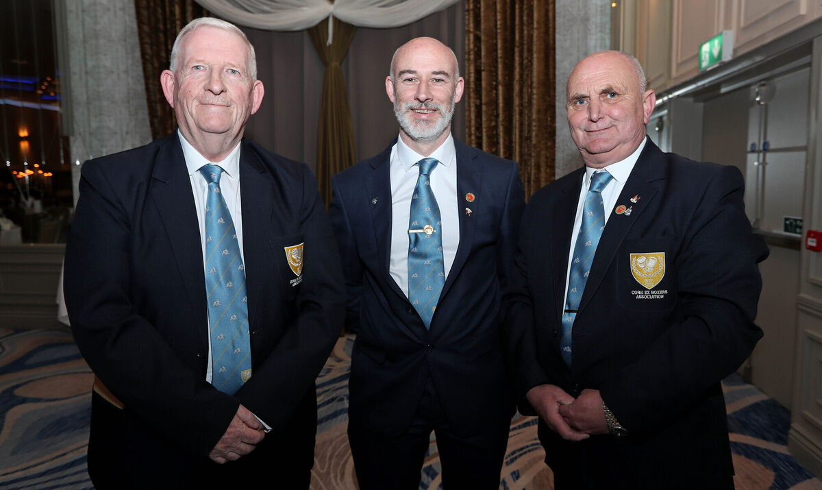  Michael O'Brien, Michael Kelleher and Paddy McSweeney, all Cork Ex Boxers Association.