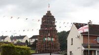 Image of Sinn Féin vice president Michelle O’Neill placed on loyalist bonfire
