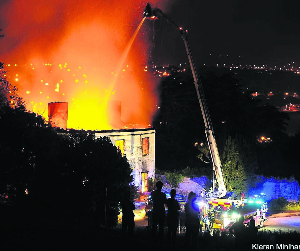 The fire at Vernon Mount in Frankfield in 2016. A reader says the arsonists “were treading on my dreams”. Picture: Kieran Minihane The fire at Vernon Mount in Frankfield in 2016. A reader says the arsonists “were treading on my dreams”. Picture: Kieran Minihane