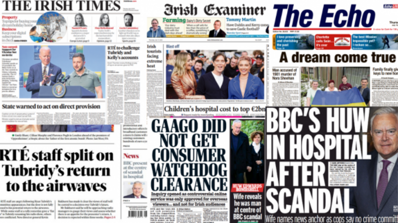 What the papers say: Thursday's front pages