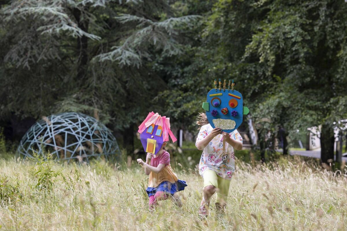 Elsie O’Brien (5) and Julia O’Brien (8) getting crafty with sustainable materials to celebrate the launch of Cork’s Playful Culture Trail. Picture: Clare Keogh Elsie O’Brien (5) and Julia O’Brien (8) getting crafty with sustainable materials to celebrate the launch of Cork’s Playful Culture Trail. Picture: Clare Keogh