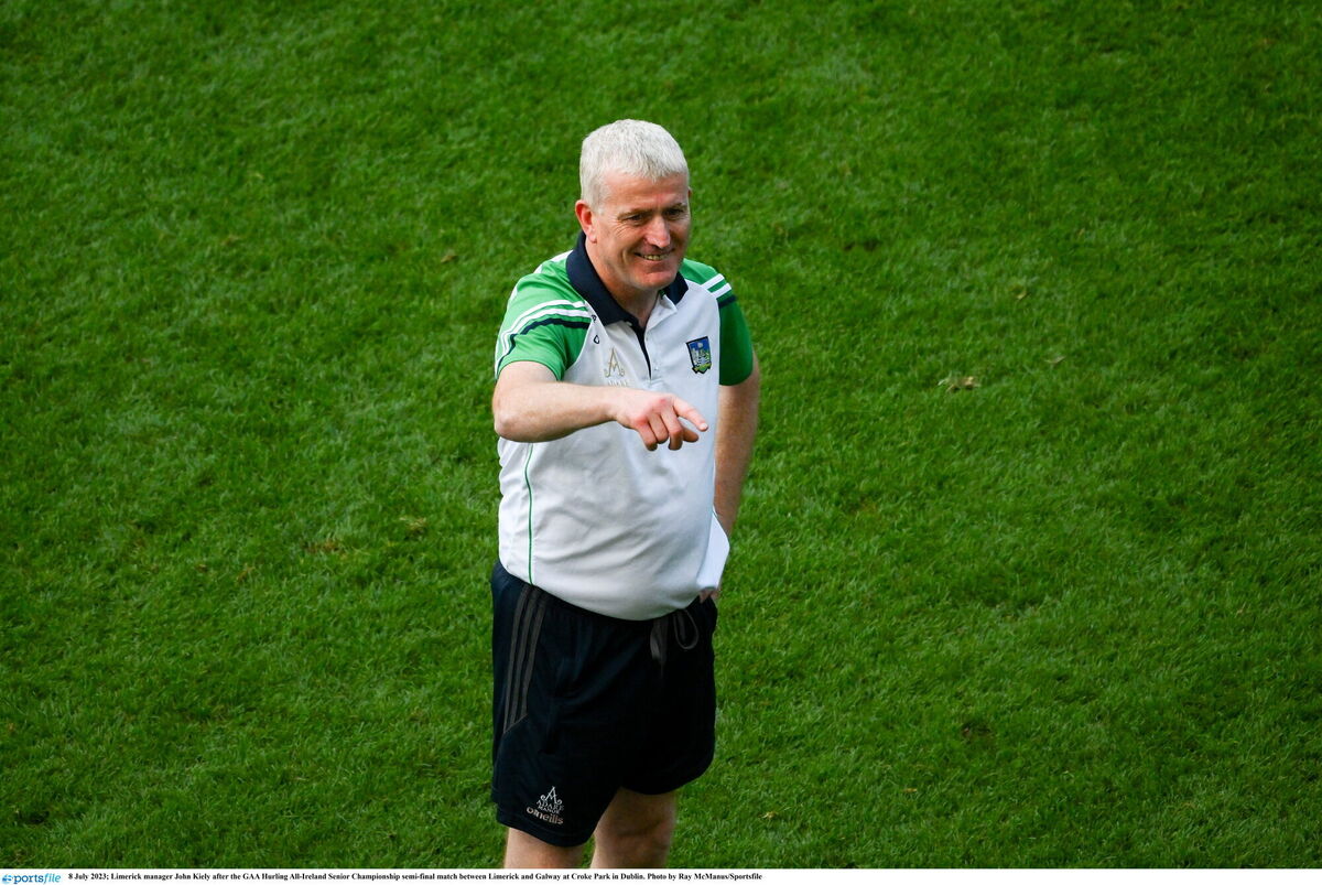 Limerick manager John Kiely after beating Galway. Picture: Ray McManus/Sportsfile Limerick manager John Kiely after beating Galway. Picture: Ray McManus/Sportsfile