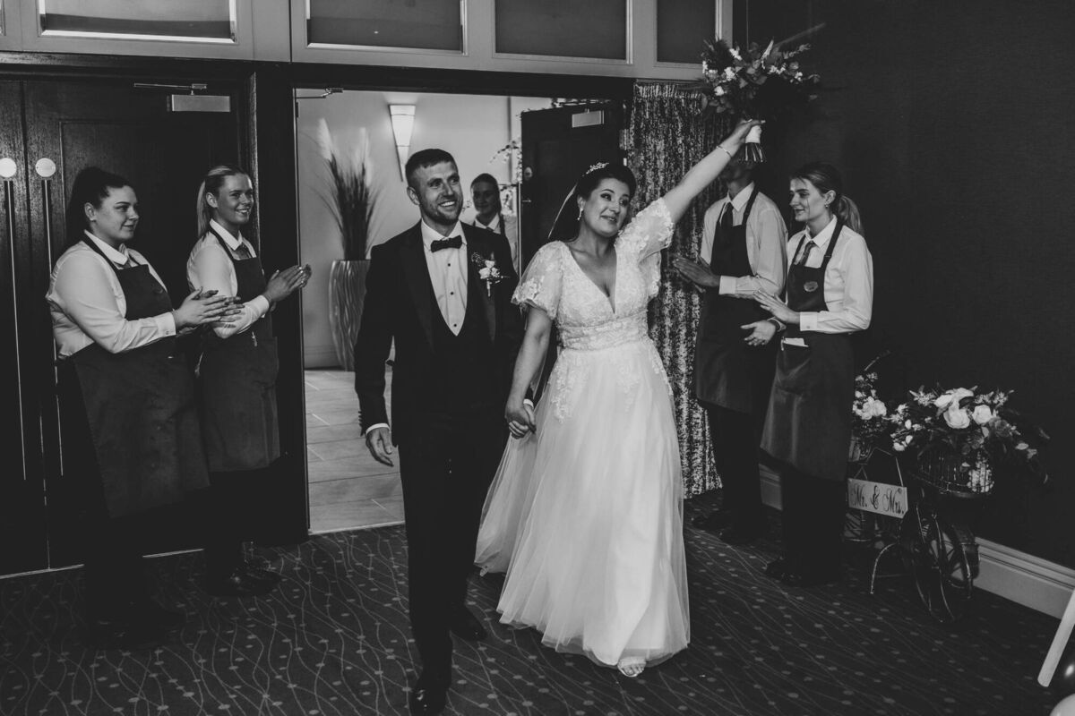 The couple had their wedding reception at the Carrigaline Court Hotel. The couple had their wedding reception at the Carrigaline Court Hotel.