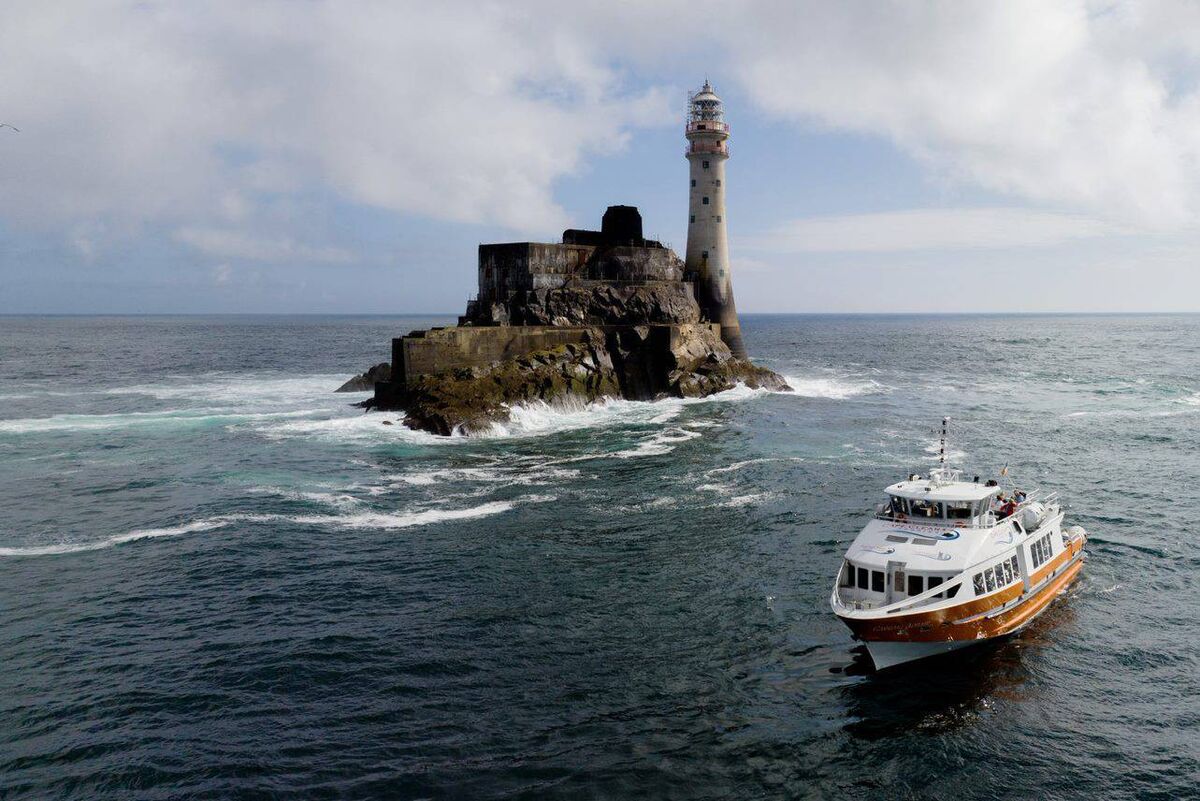 Cape Clear Ferries going around the Fastnet Rock in County Cork