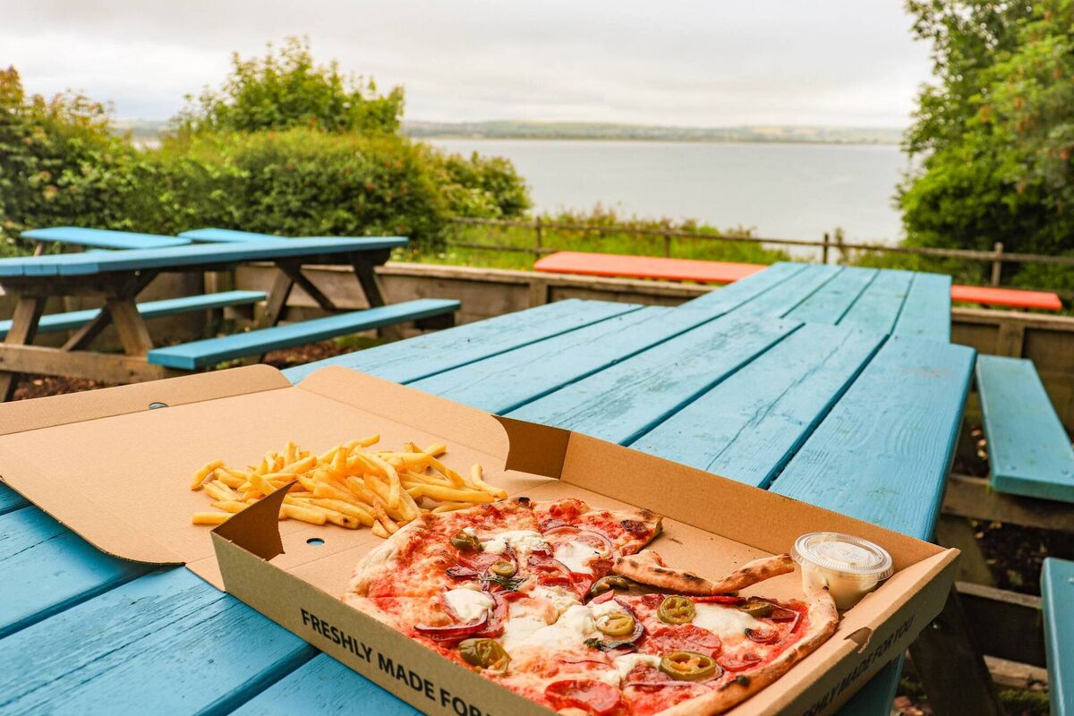 Some of the tasty pizza on offer at the Big Blue. Picture: Richard Gordon Some of the tasty pizza on offer at the Big Blue. Picture: Richard Gordon