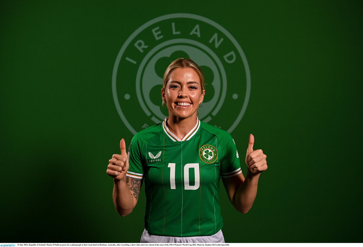 Republic of Ireland's Denise O'Sullivan poses for a photograph at their team hotel. Picture: Stephen McCarthy/Sportsfile