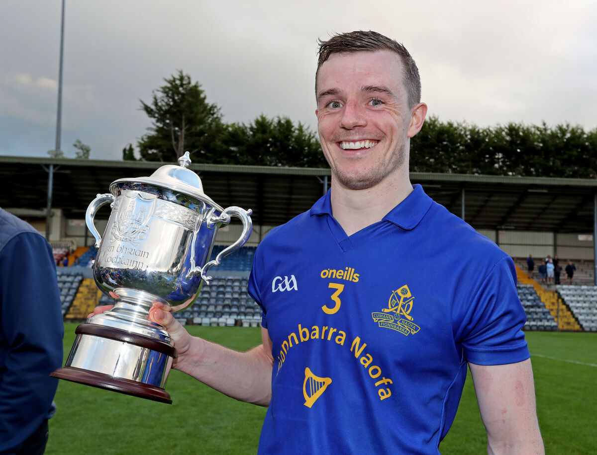 Alan O'Connor, St. Finbarr's with the Cup. Alan O'Connor, St. Finbarr's with the Cup.