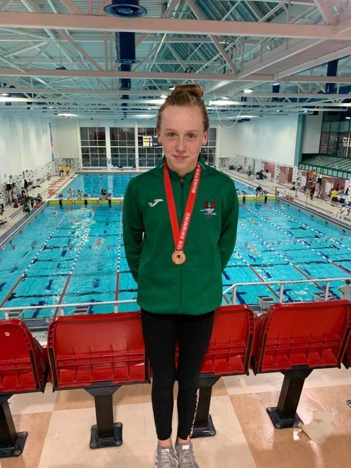 Isobel Kidney, Sunday's Well Swimming Club who reset her own Munster Record at 50m breaststroke. 