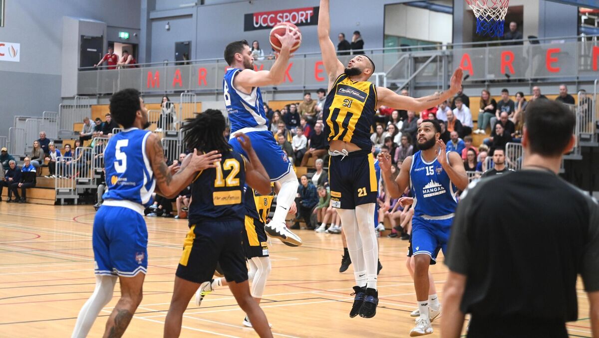 Kyle Hosford rises to shoot. Picture: Larry Cummins