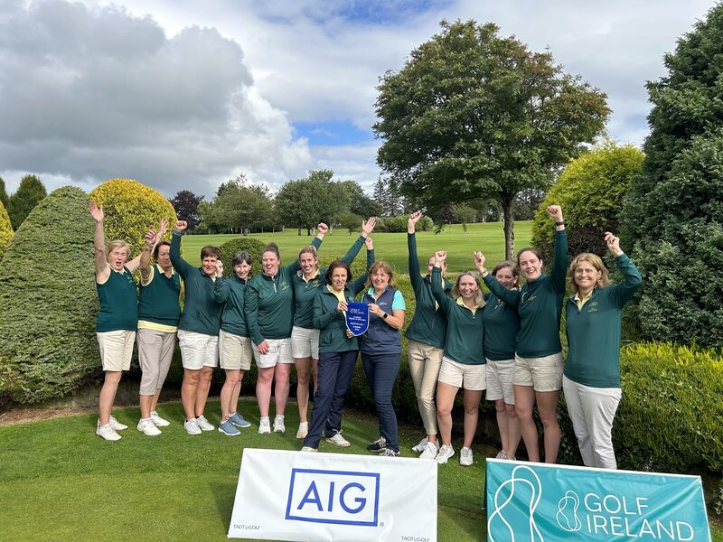 The Douglas team who won the Munster East final of the AIG Women's Senior Foursomes at Mallow last Sunday.