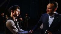 Leo Varadkar meets Ukrainian actor in Kyiv after Dublin assault