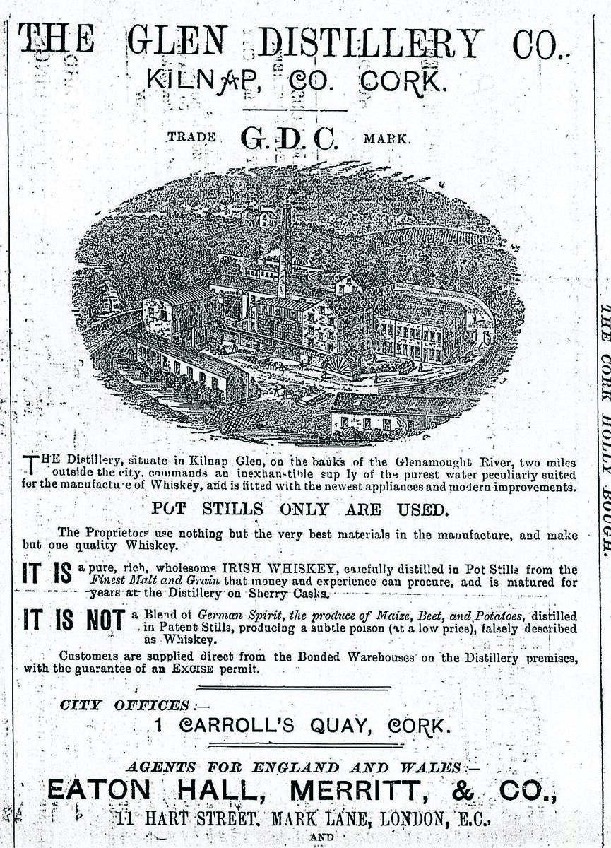 Ad for The Glen Distillery. Ad for The Glen Distillery.