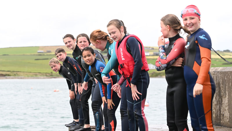 Children eager to learn water safety Children eager to learn water safety