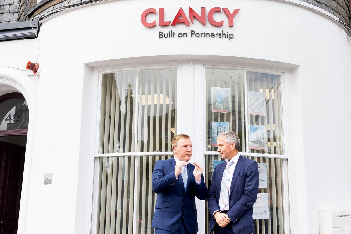 Minister for Finance, Michael McGrath and John O’Shaughnessy, MD, Clancy Construction, at the official opening of 49 Grand Parade. Picture: Alison Miles / OSM PHOTO