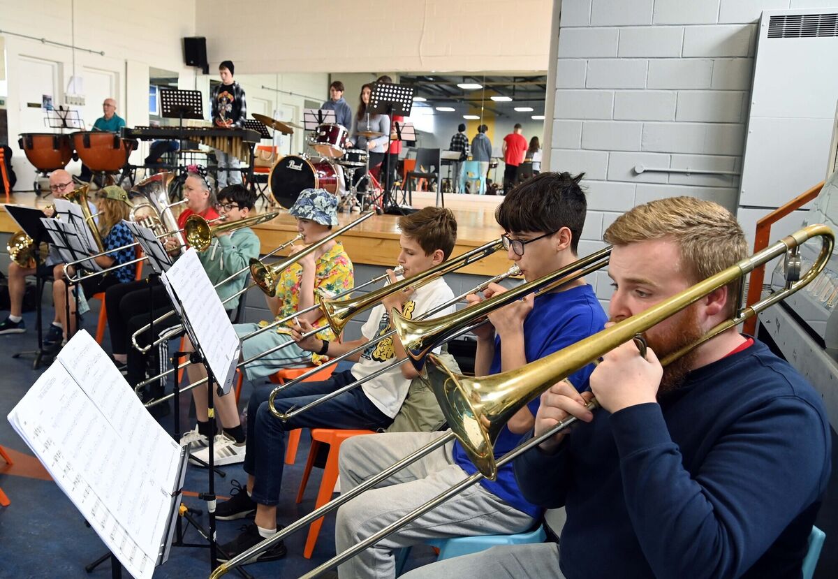 Some of the members and tutors during the Cork Summer Bandcamp concert in partnership with Music Generation Cork City and Barrack Street Band at Cork ETB Tramore Road campus. Picture: Denis Minihane. Some of the members and tutors during the Cork Summer Bandcamp concert in partnership with Music Generation Cork City and Barrack Street Band at Cork ETB Tramore Road campus. Picture: Denis Minihane.